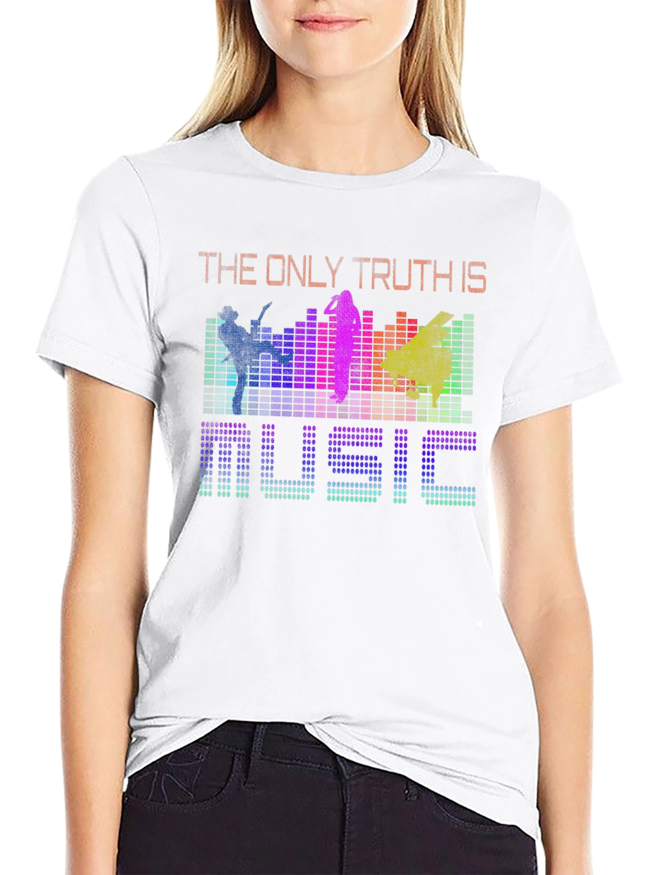 Black Music is the Only Truth Graphic Tee - Colorful view 9