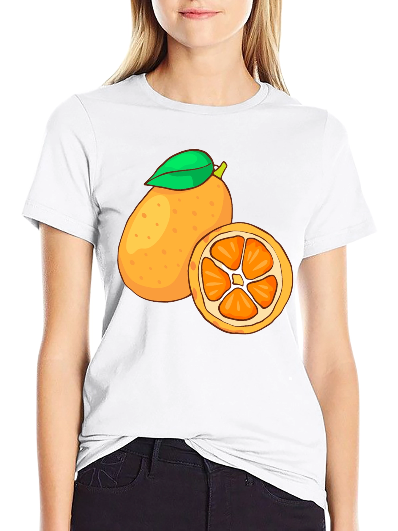 Black Orange Graphic T-Shirt - Fresh & Fun! view 9