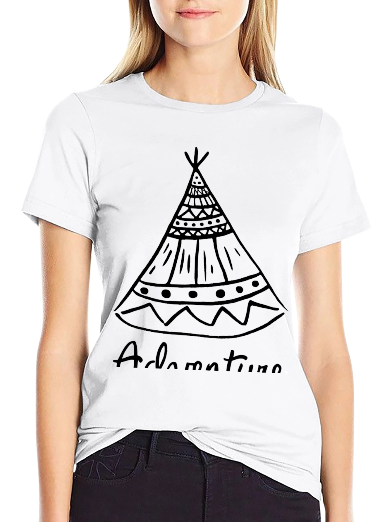 Adventure Tee: Tribal Tipi Graphic T-Shirt - 9