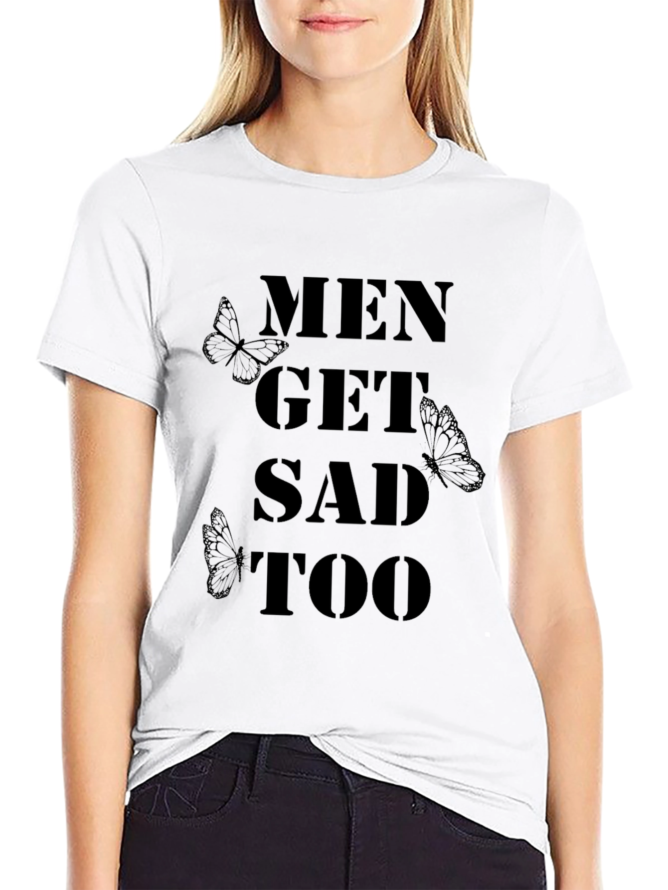 Black Men Get Sad Too T-Shirt view 9