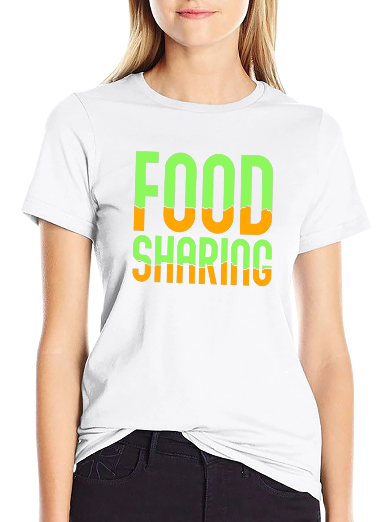 Food Sharing Graphic Tee - Black - 9