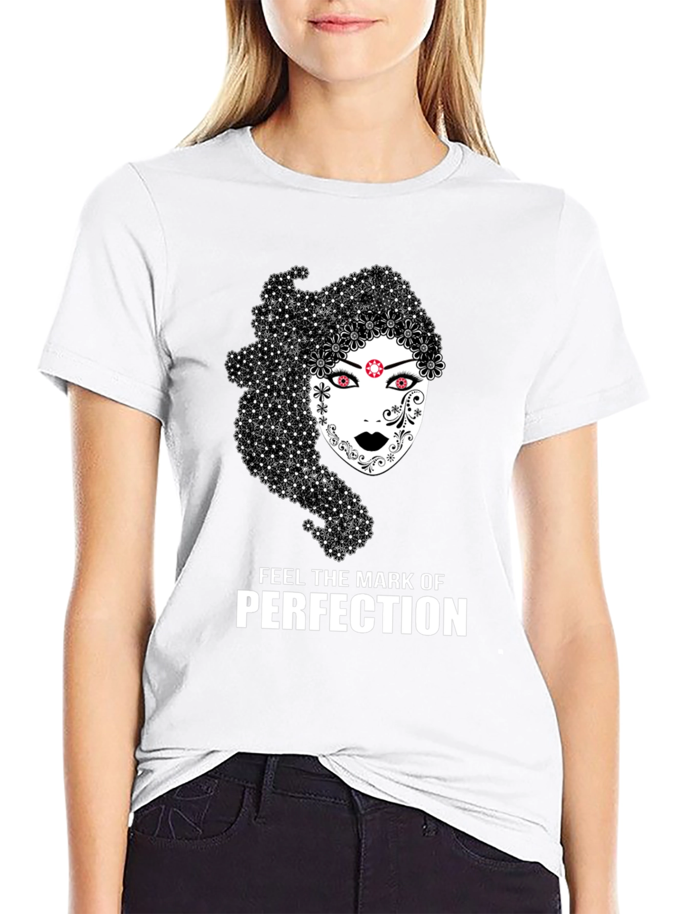 Black Mark of Perfection Graphic T-Shirt view 9
