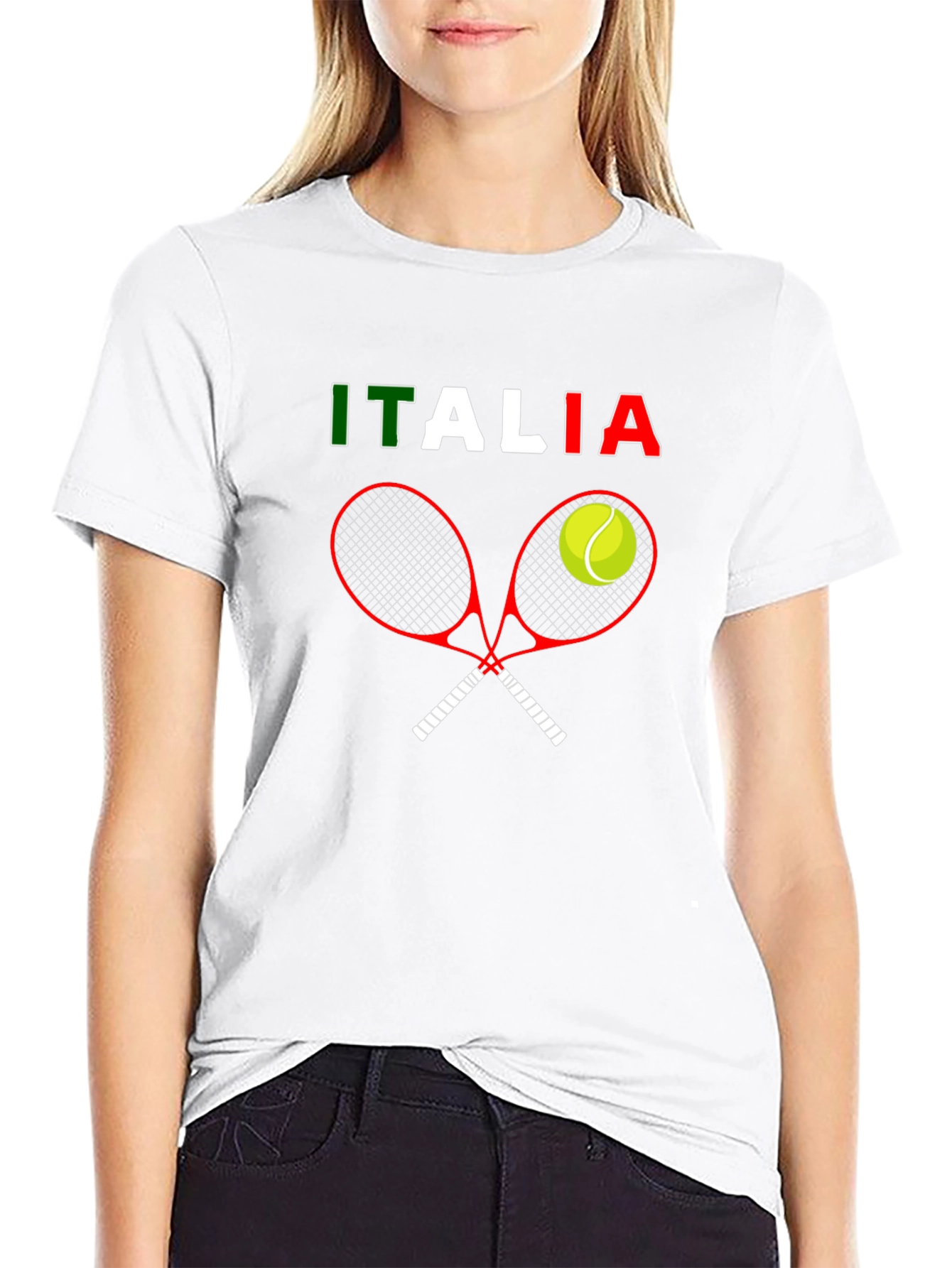 Italia Tennis T-Shirt - Fun Graphic Tee - 9