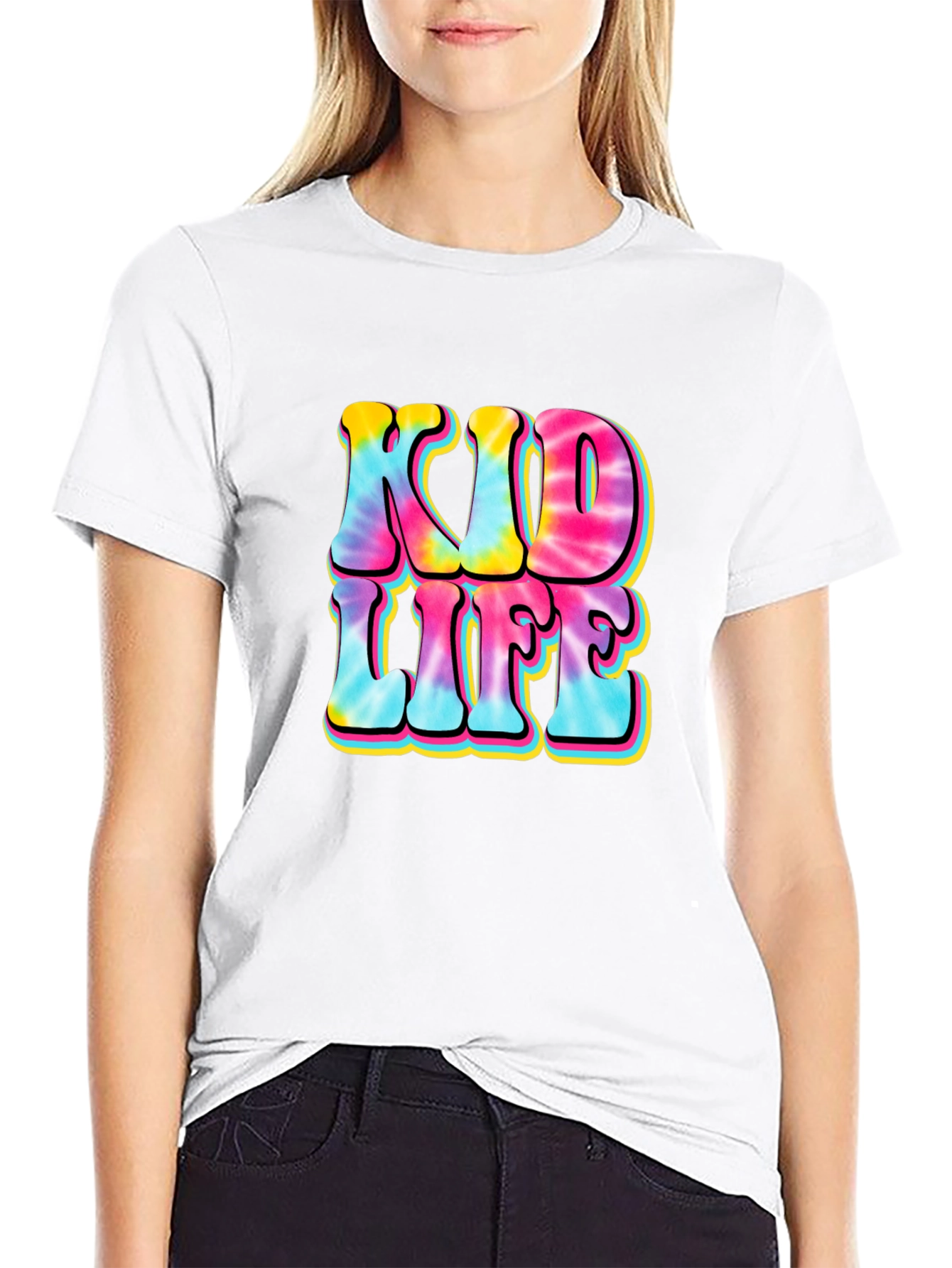 Black Kid Life Tie Dye Graphic Tee view 9