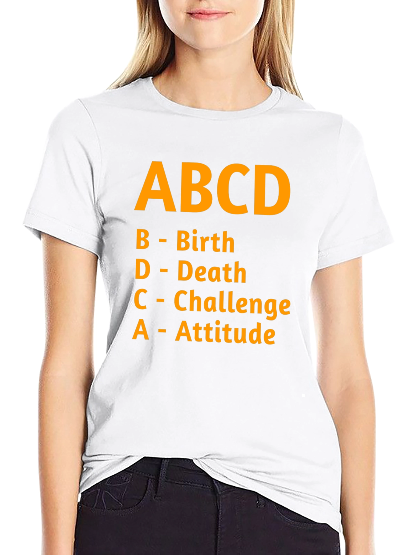 Black ABCD: Birth Death Challenge Attitude Graphic Tee view 9