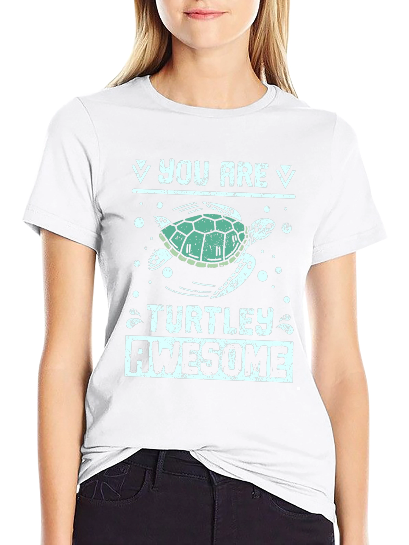 Black Turtley Awesome Graphic Tee view 9