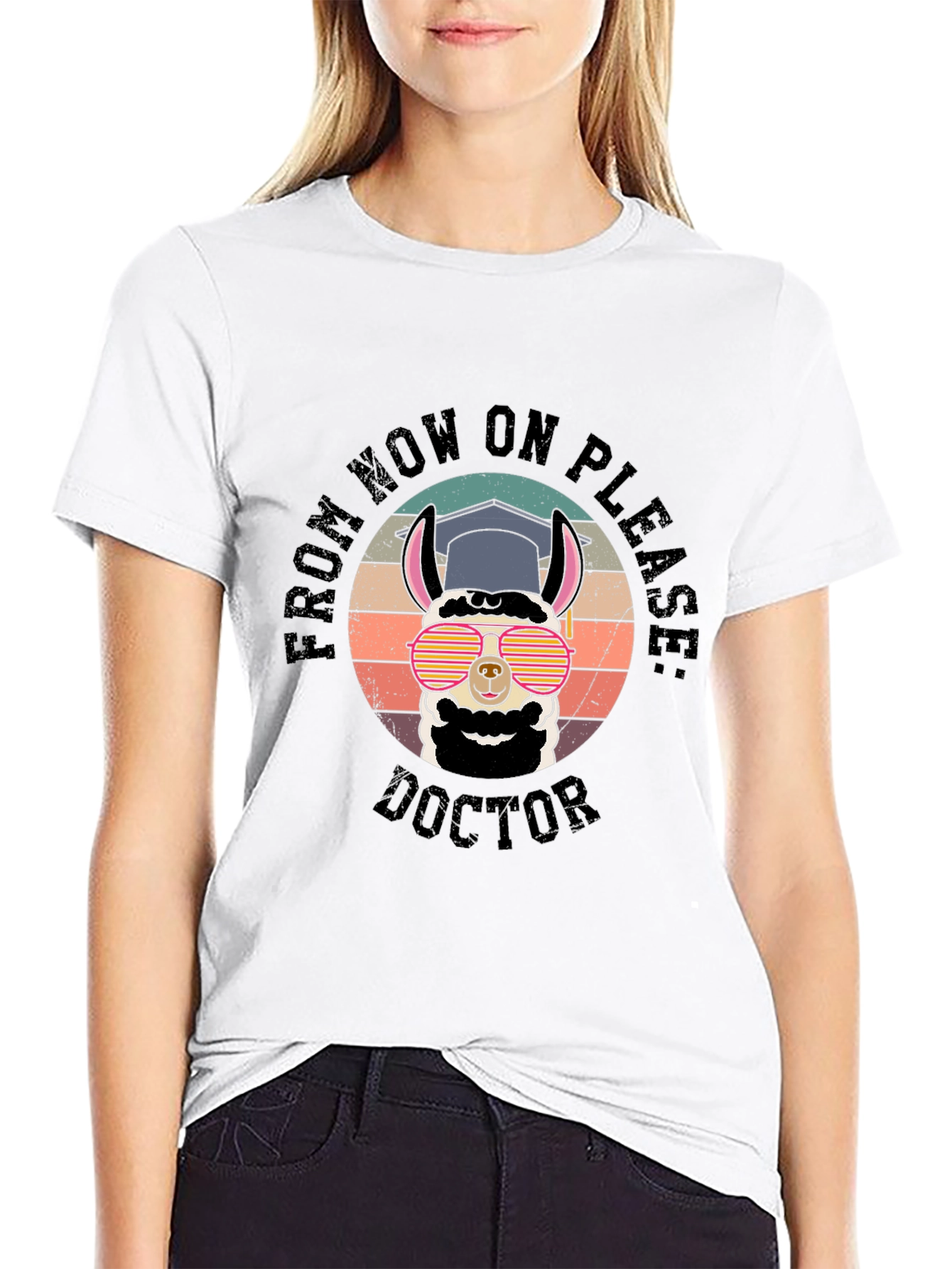 Doctor Llama Grad T-Shirt - Funny Graduation Gift - 9