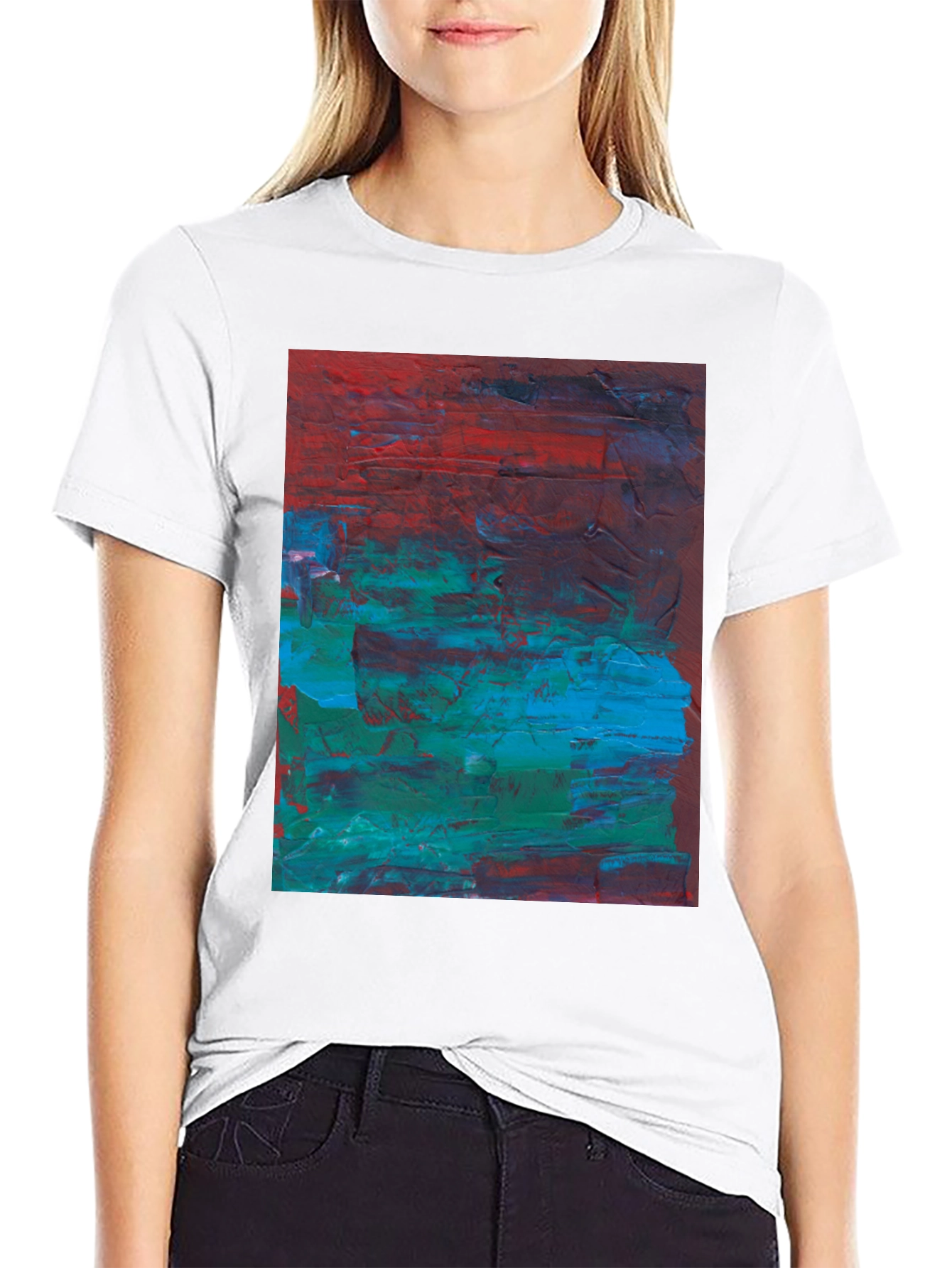 Black Abstract Art Tee - Bold & Unique Style view 9