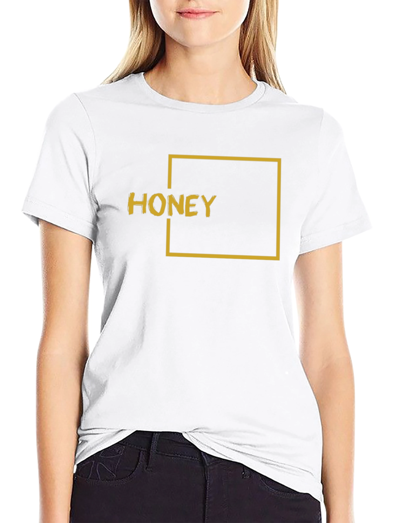 Black Honey Graphic Tee - Black Short Sleeve T-Shirt view 9