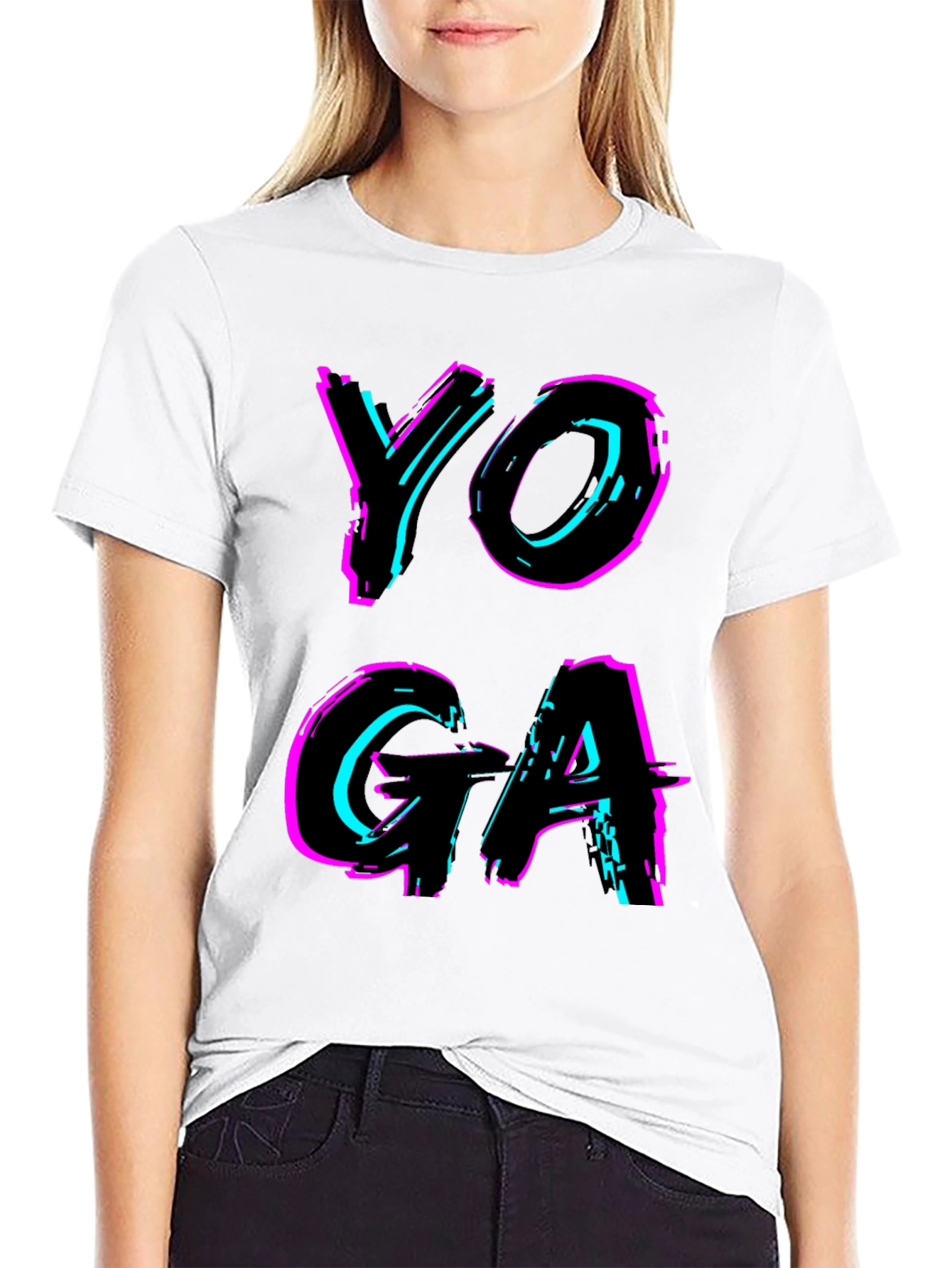 Yoga Glitch Tee - Stylish Fitness Apparel - 9
