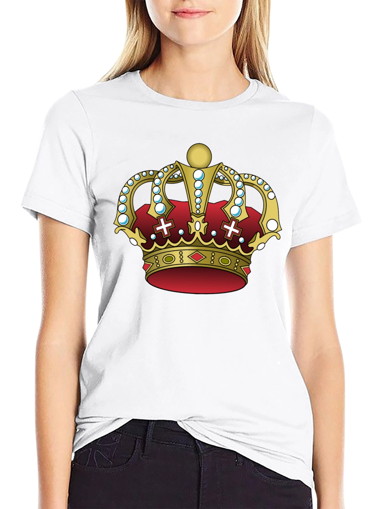 Black Royal Crown Graphic T-Shirt - Regal Style view 9