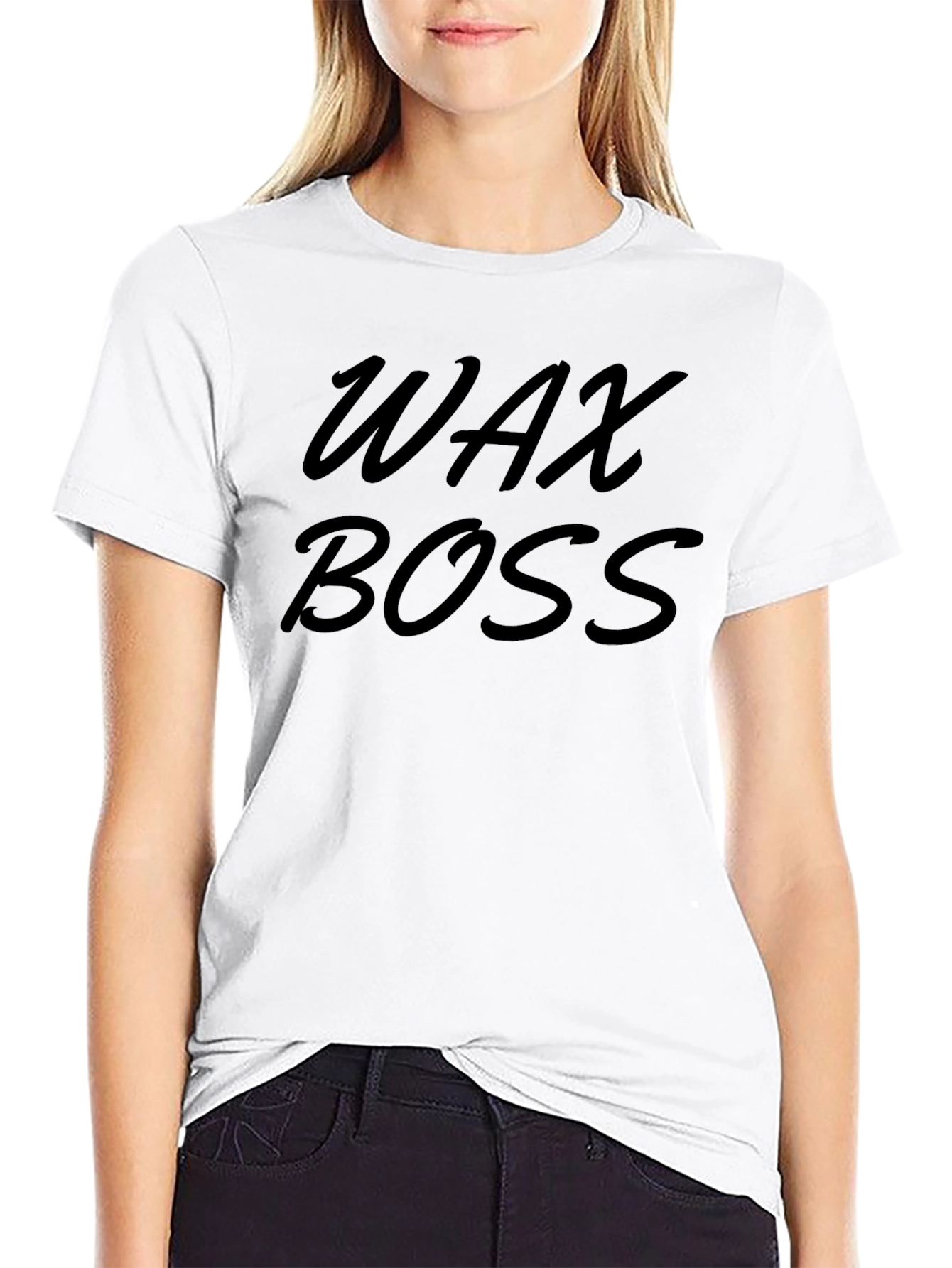 Black Wax Boss Men's Black T-Shirt view 9
