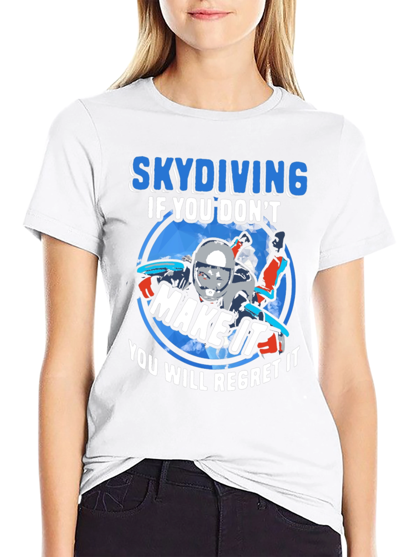 Black Skydiving If You Don't Make It T-Shirt view 9