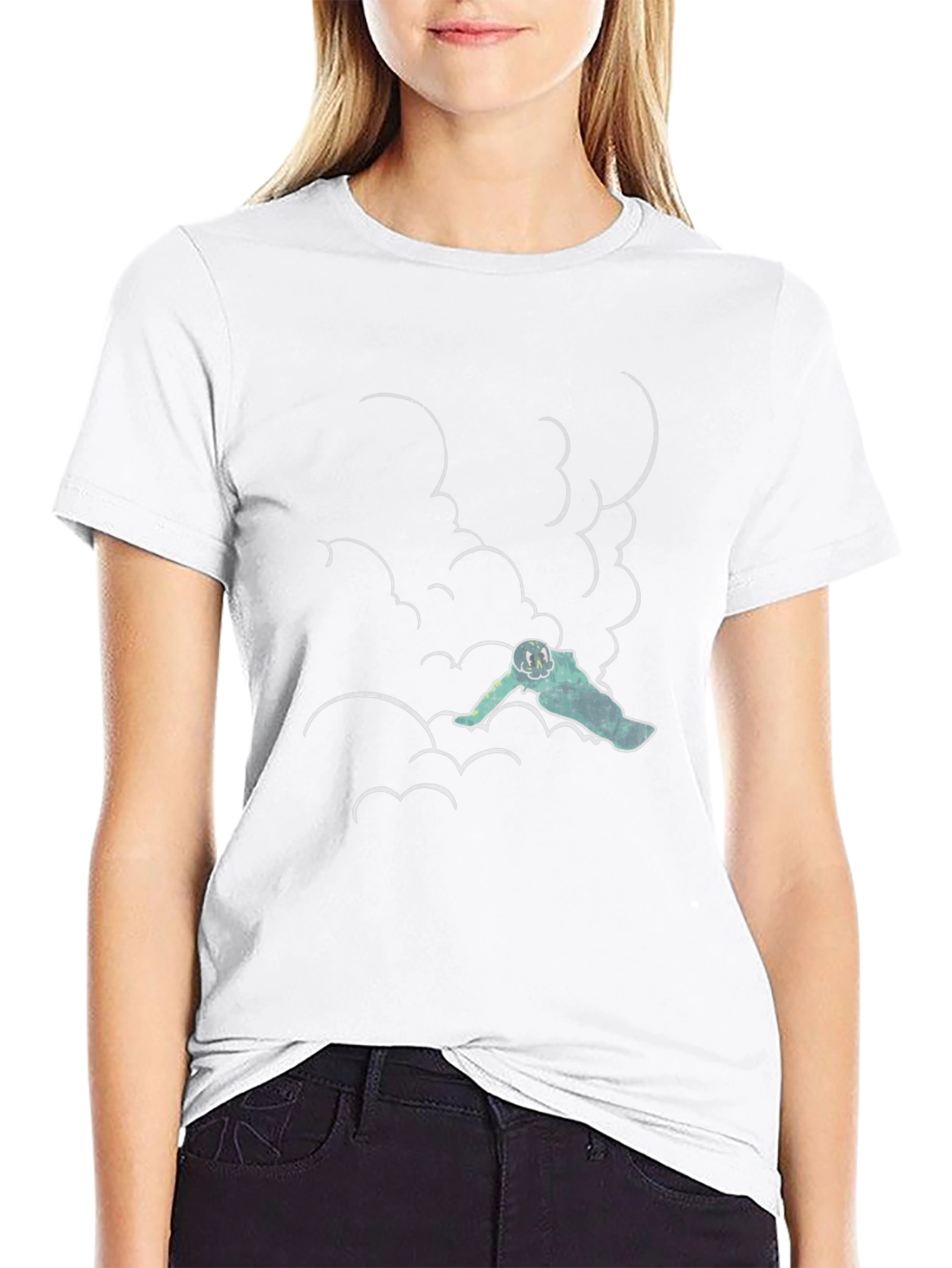 Black Cloud Climber Tee - Black Graphic T-Shirt view 9