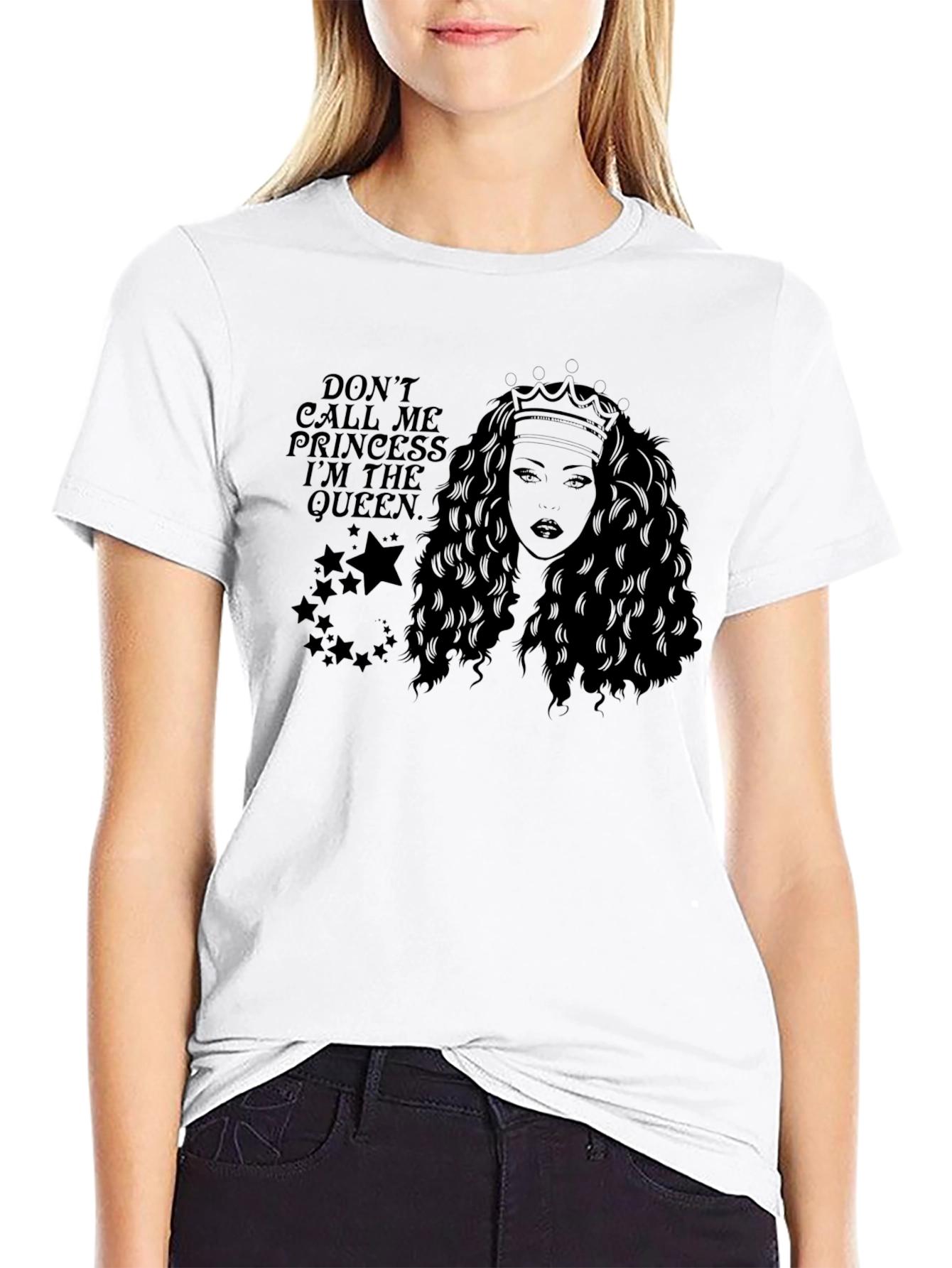 Black Queen Graphic T-Shirt - Black - Unisex view 9