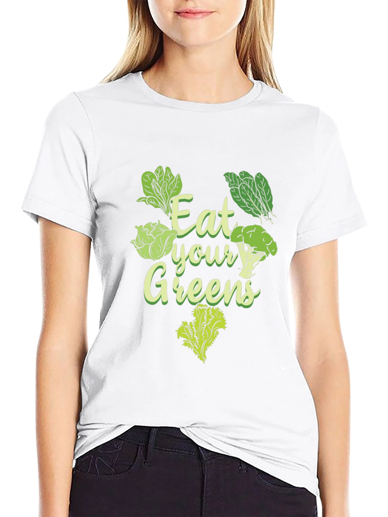 Eat Your Greens T-Shirt - Healthy Vegan Tee - 9