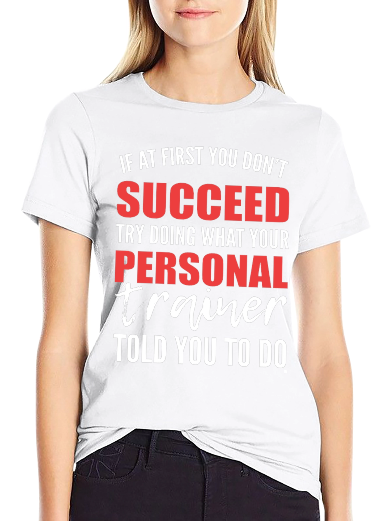 Black Personal Trainer Gym T-Shirt - Motivational Fitness Tee view 9