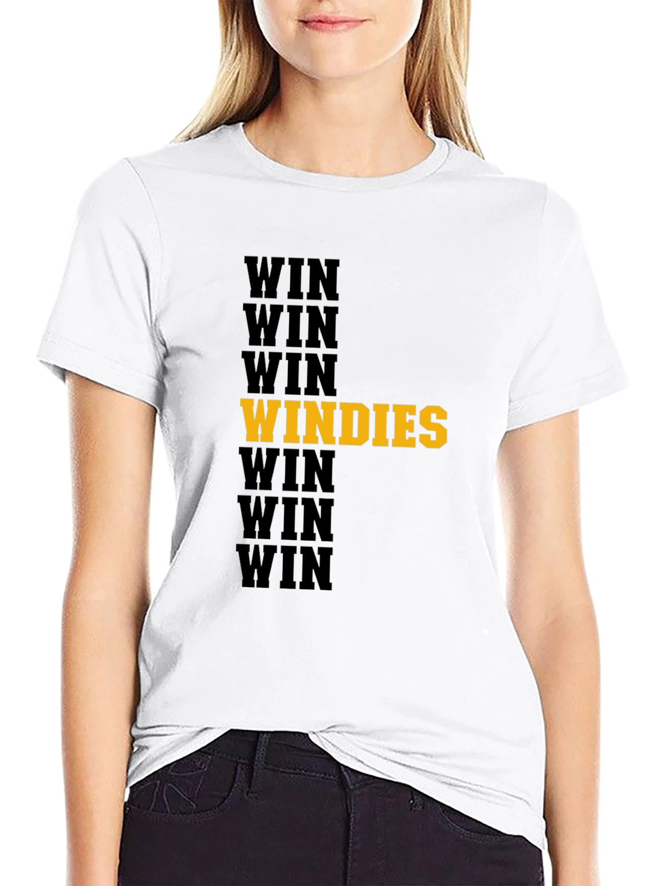 Black Win Windies T-Shirt Black view 9