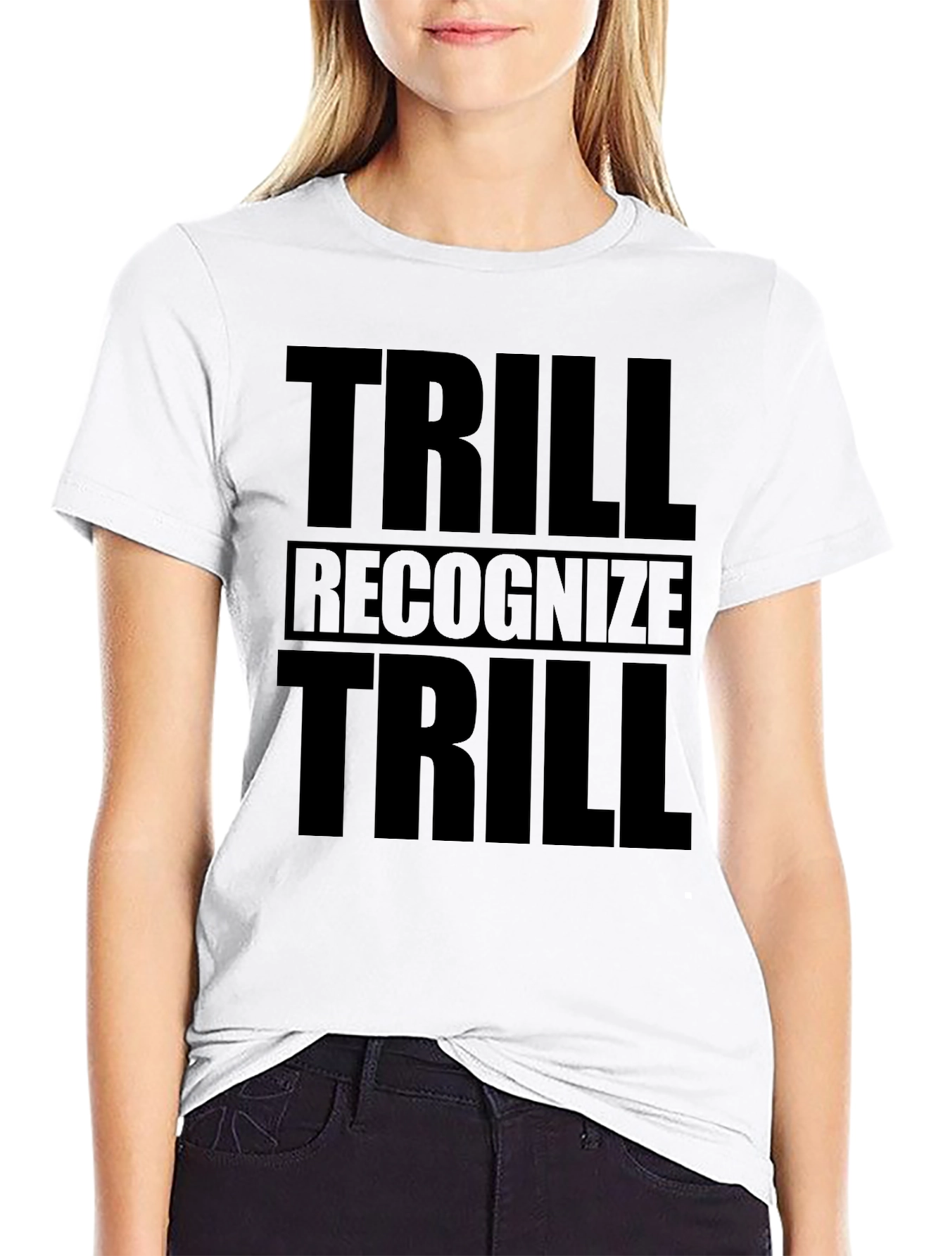 Black Trill Recognize Trill Black Graphic Tee view 9