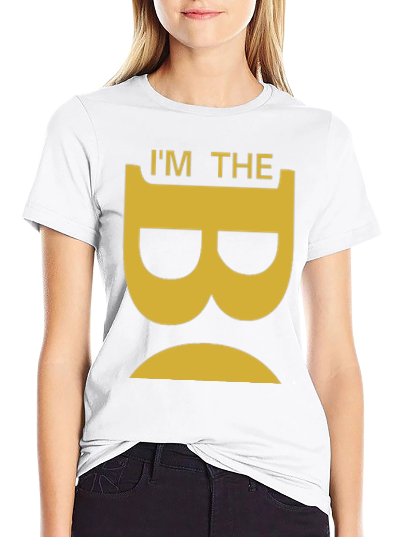 Black I'm The B Shirt - Funny Graphic Tee view 9