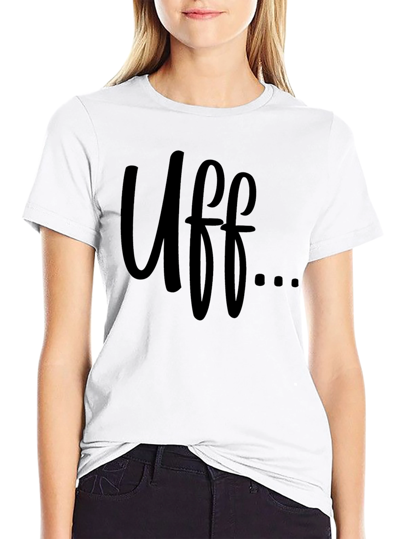 Black Uff... Graphic Tee - Soft Cotton, Casual Style view 9