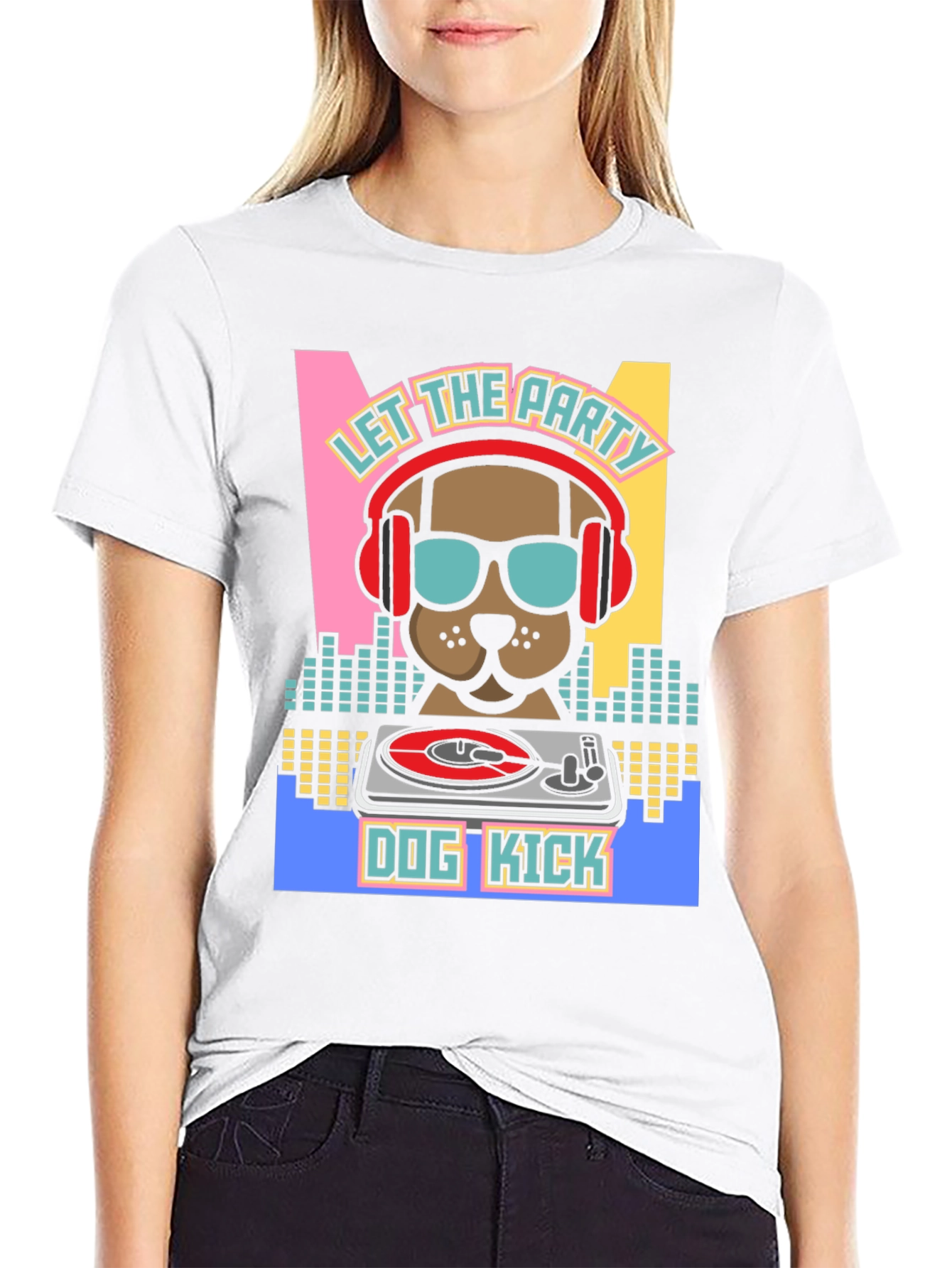 Black Dog Kick DJ T-Shirt view 9