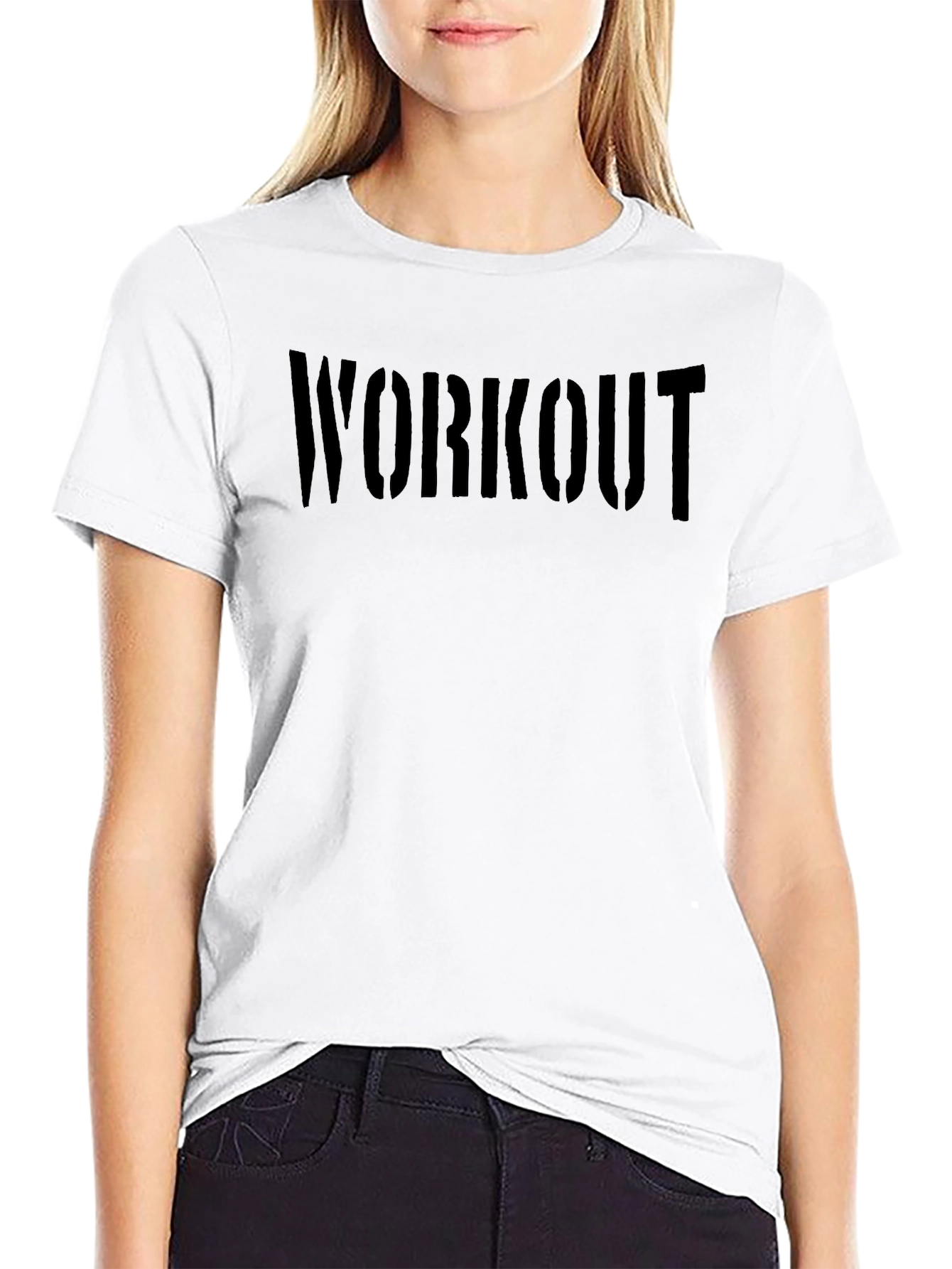 Black Workout Black T-Shirt view 9