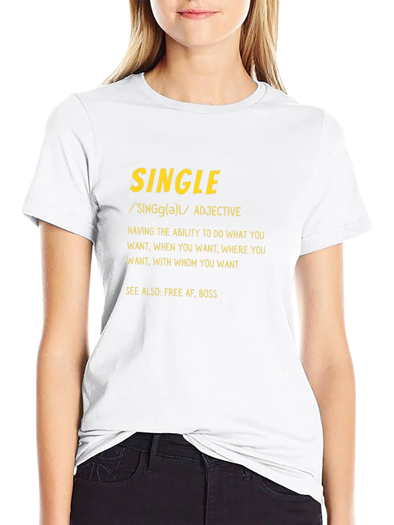 Black Single Definition Graphic T-Shirt view 9