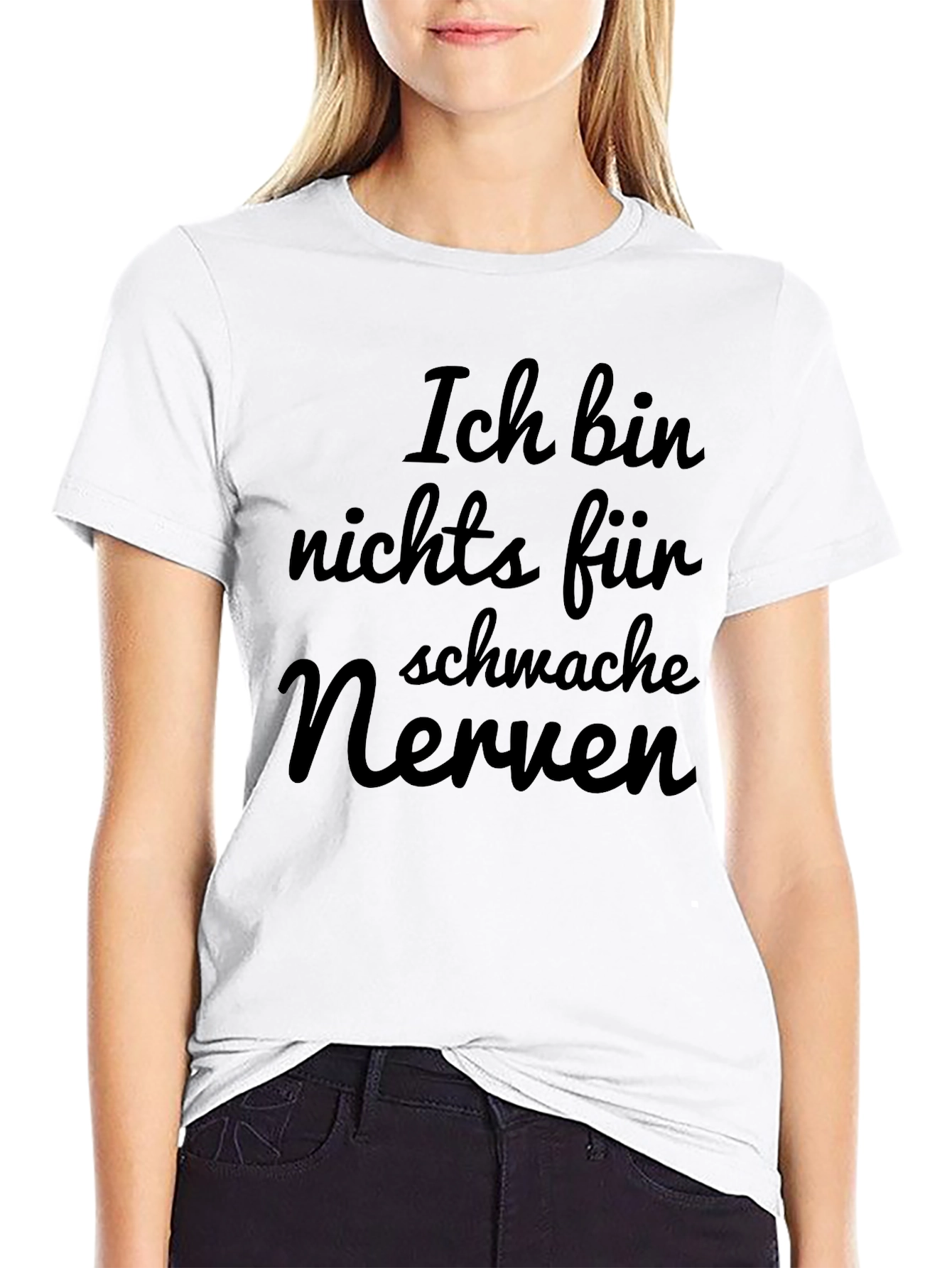 Black Ich bin Nichts fur Schwache Nerven T-Shirt view 9