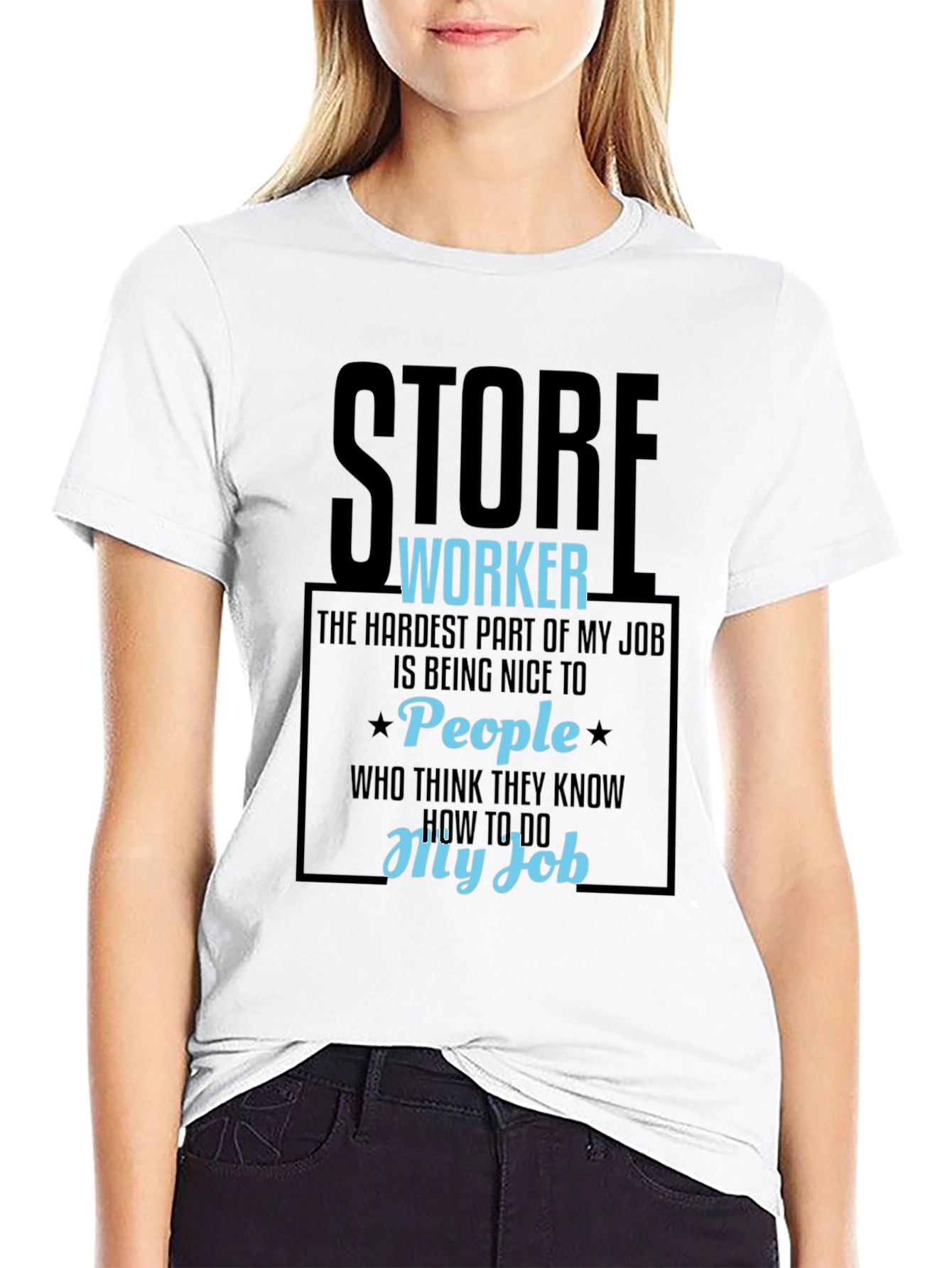 Store Worker Humor Graphic Tee - 9