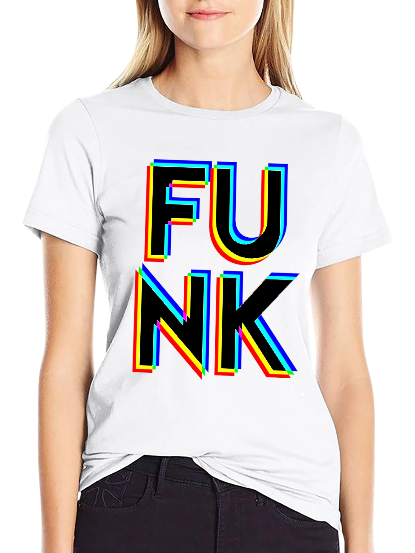 Black Retro Funk Graphic T-Shirt view 9