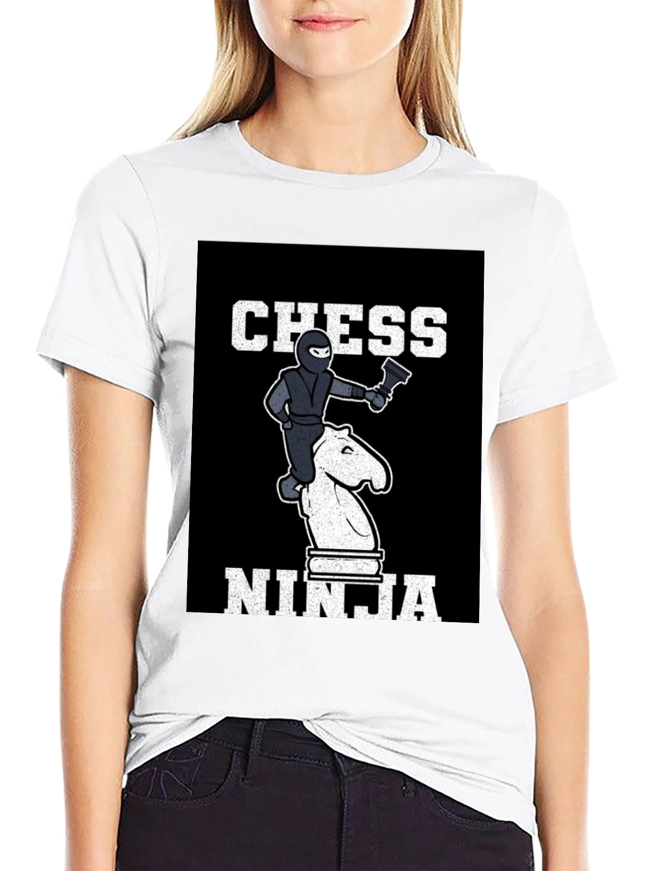 Black Chess Ninja T-Shirt view 9