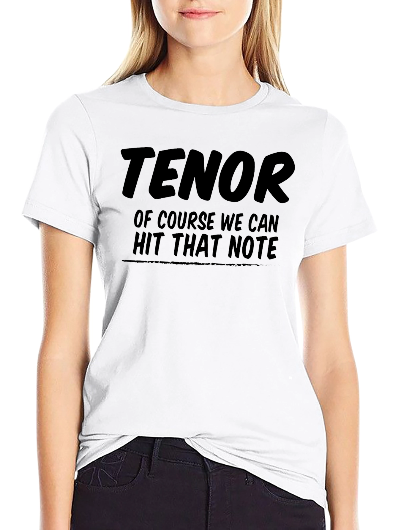 Black Tenor Hit That Note Graphic T-Shirt view 9