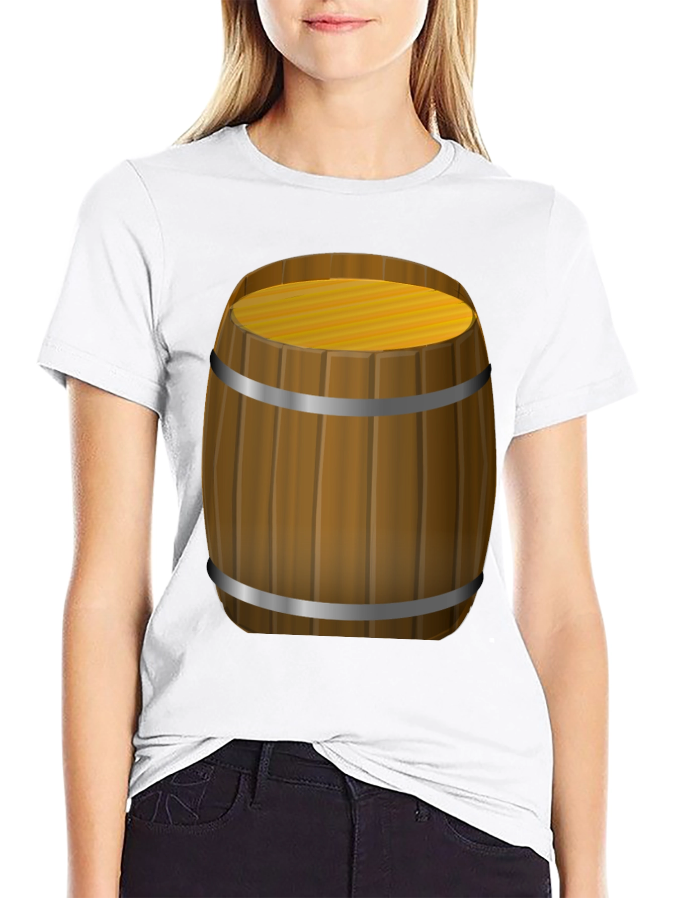 Black Novelty Barrel Graphic T-Shirt view 9