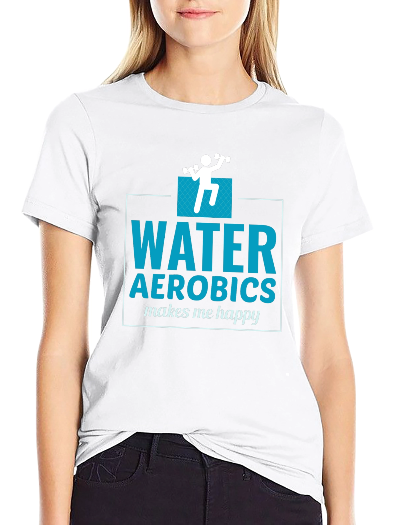 Water Aerobics Makes Me Happy T-Shirt - 9