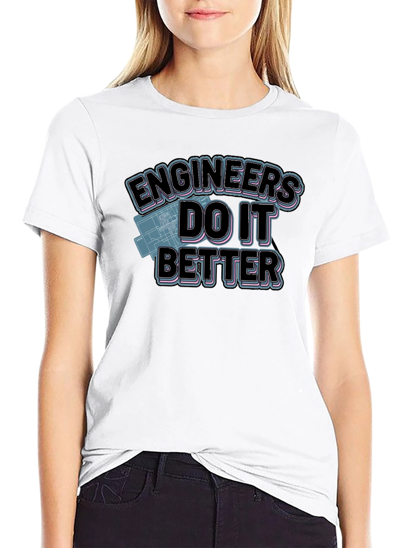 Black Engineers Do It Better Graphic T-Shirt view 9