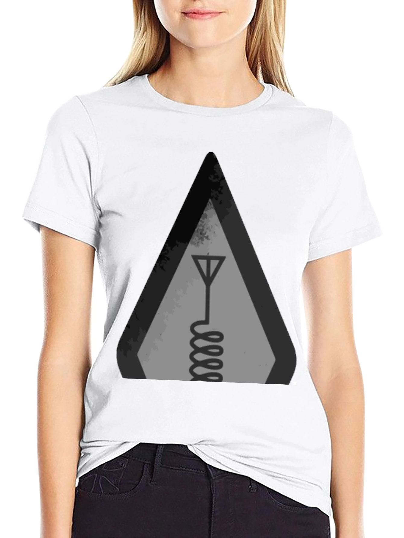 Black Antenna Graphic T-Shirt view 9