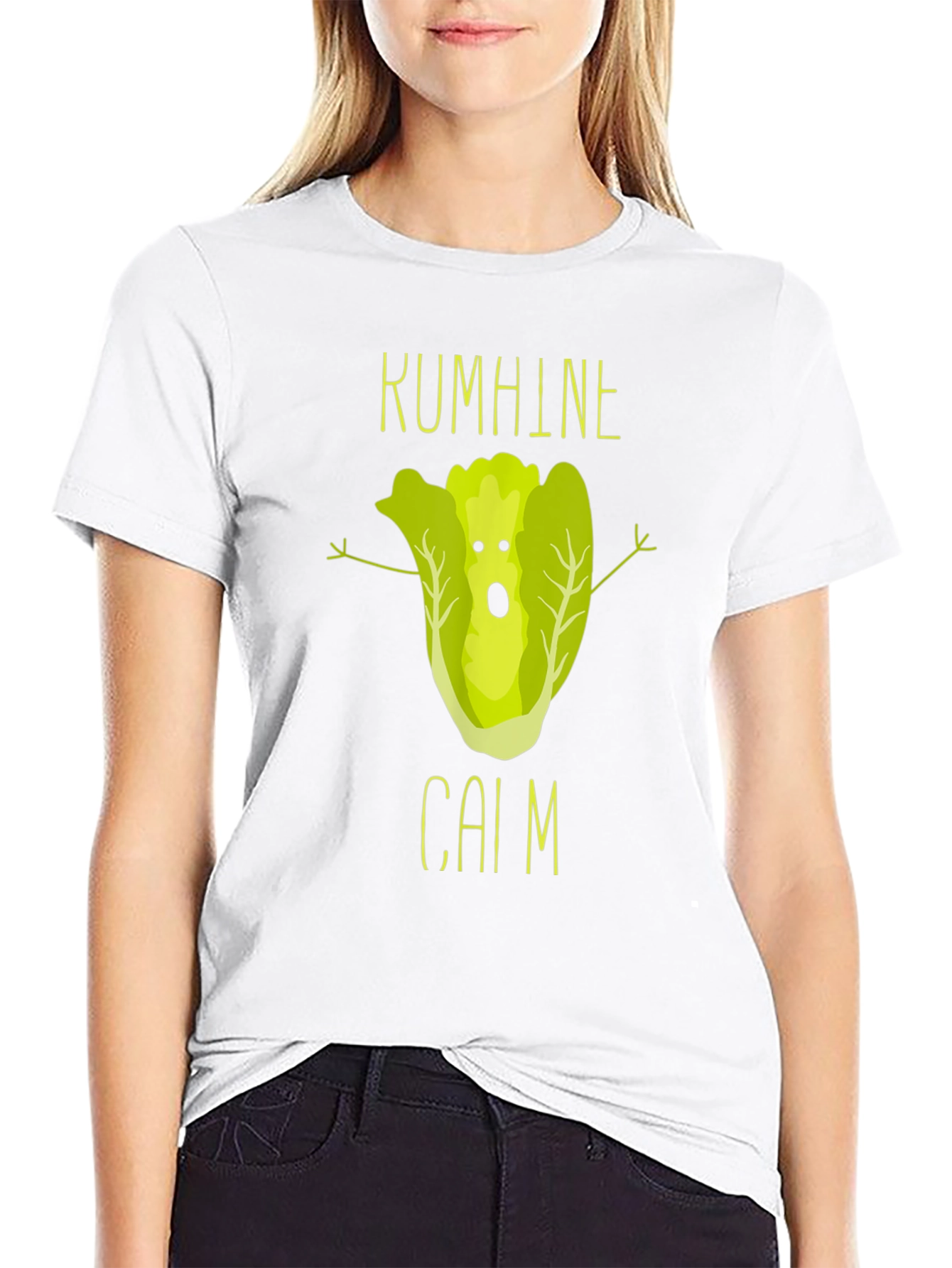 Black KUMHINE CAIM Lettuce Humor T-Shirt view 9