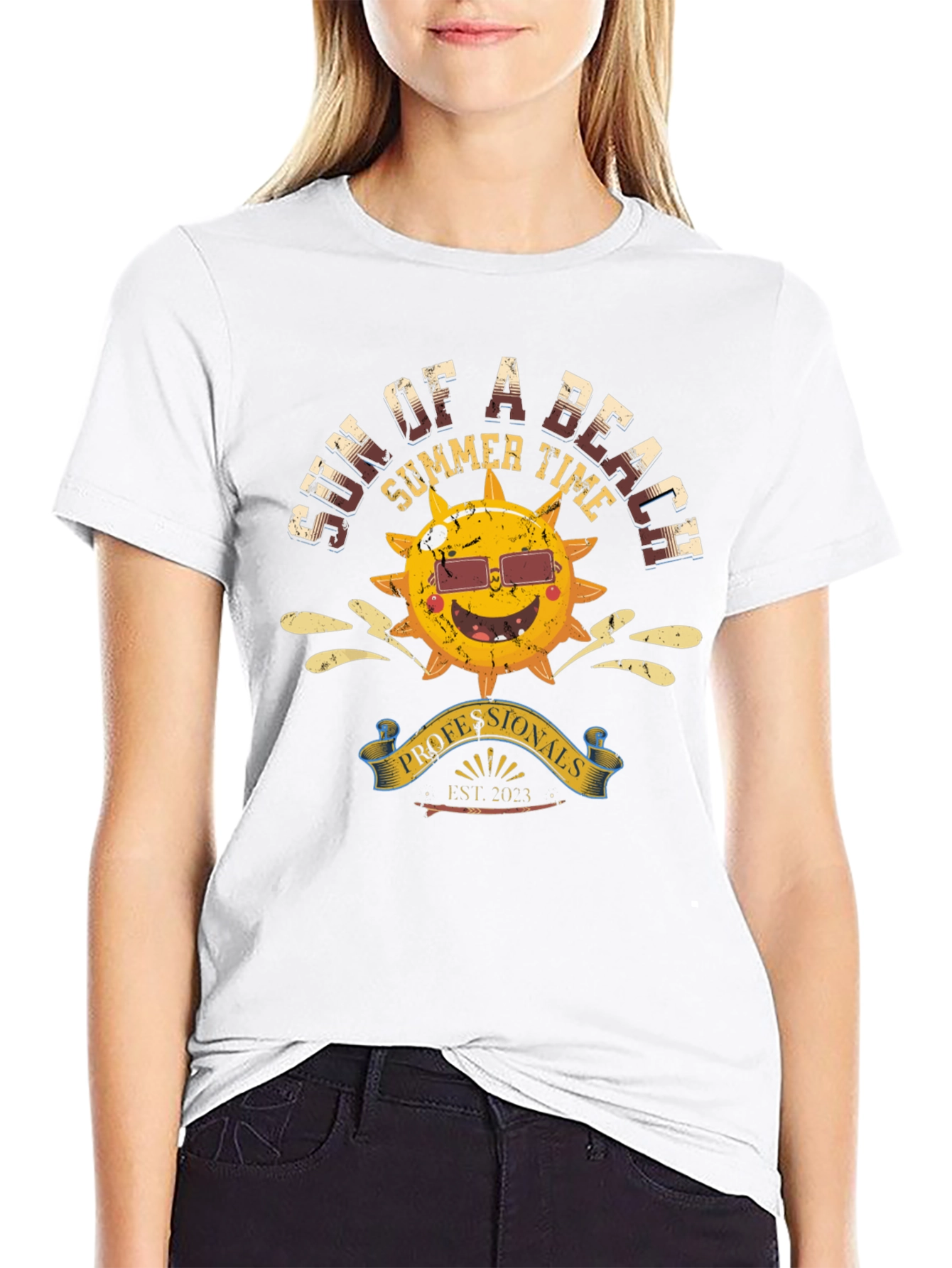 Black Sun of a Beach Summer T-Shirt view 9