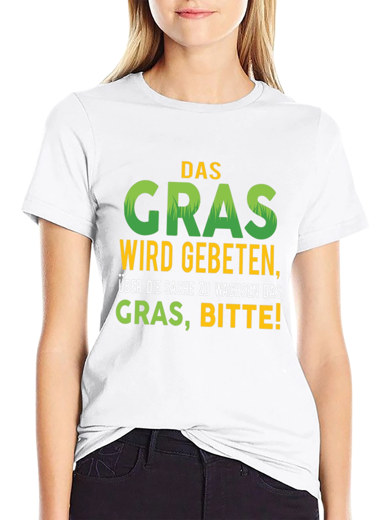 Black Funny Grass T-Shirt view 9