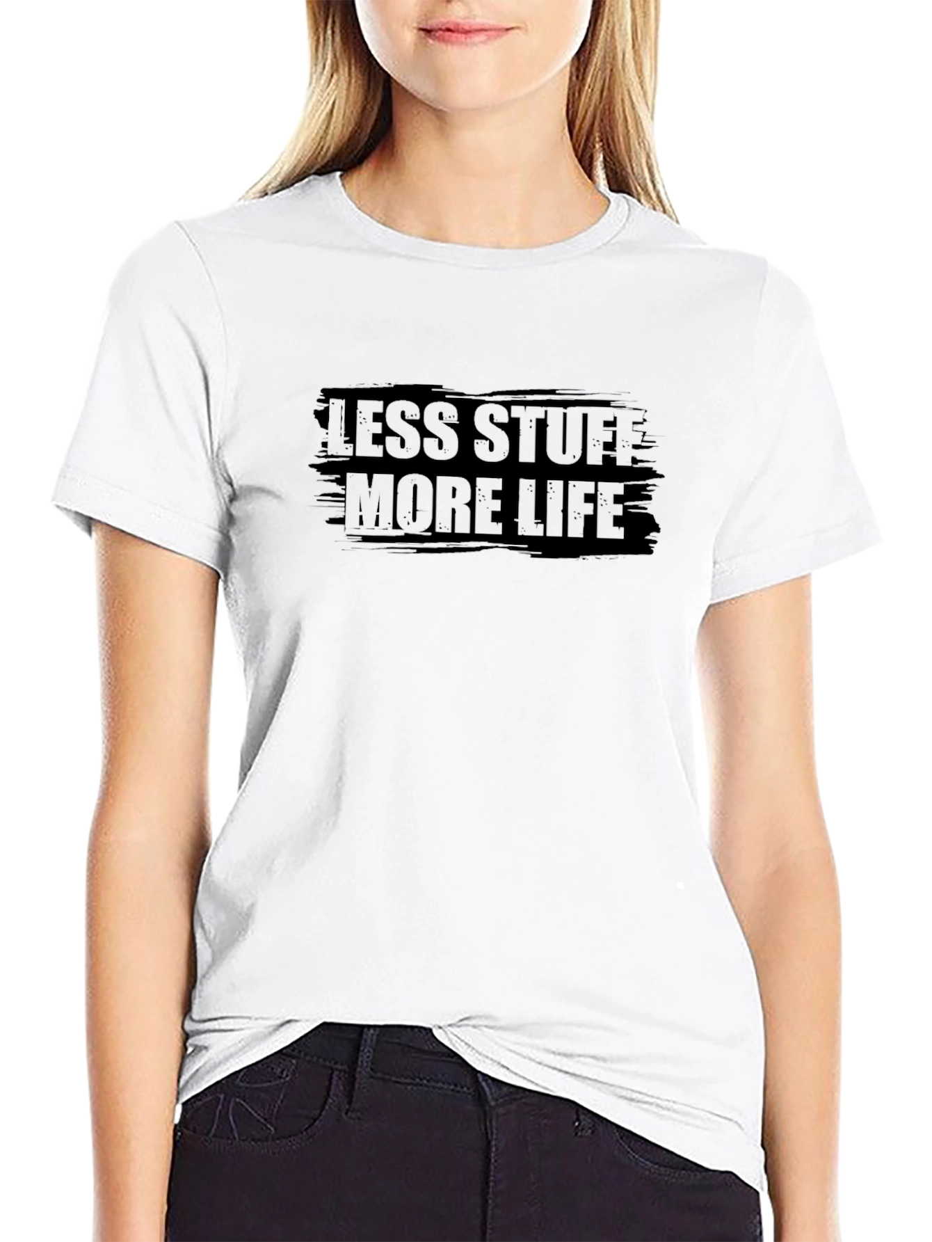 Less Stuff More Life Graphic Tee - Black - 9