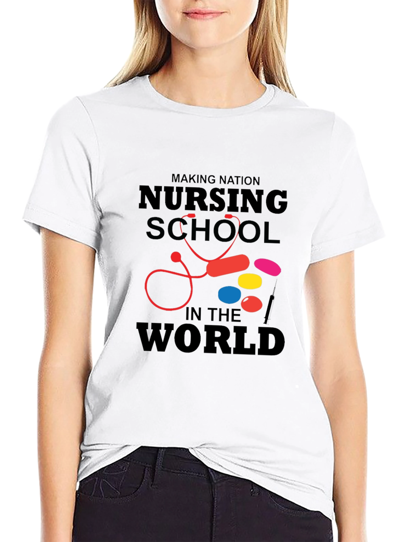 Black Nursing School T-Shirt: Making Nation Proud view 9