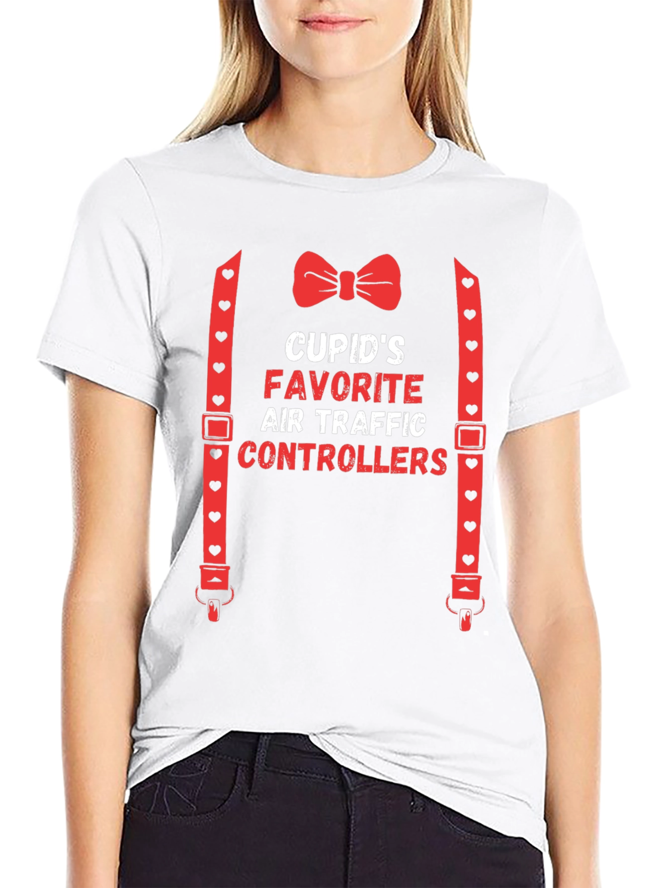 Black Cupid's Favorite Air Traffic Controllers T-Shirt view 9