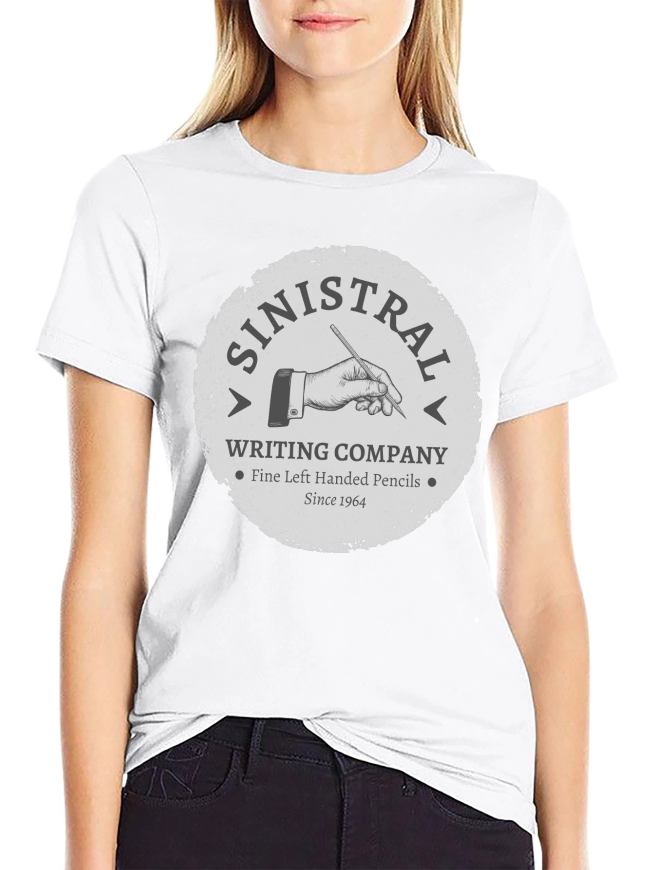 Black Sinistral Writing Company T-Shirt view 9