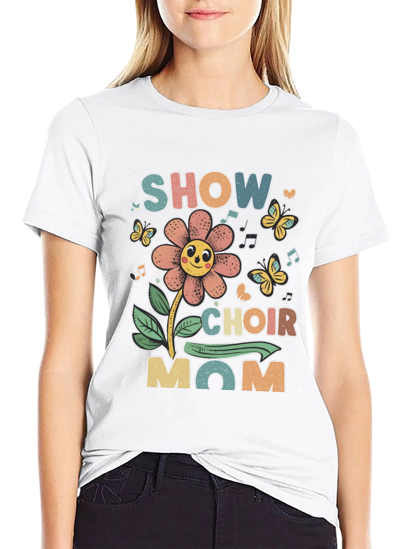 Black Show Choir Mom Graphic T-Shirt view 9