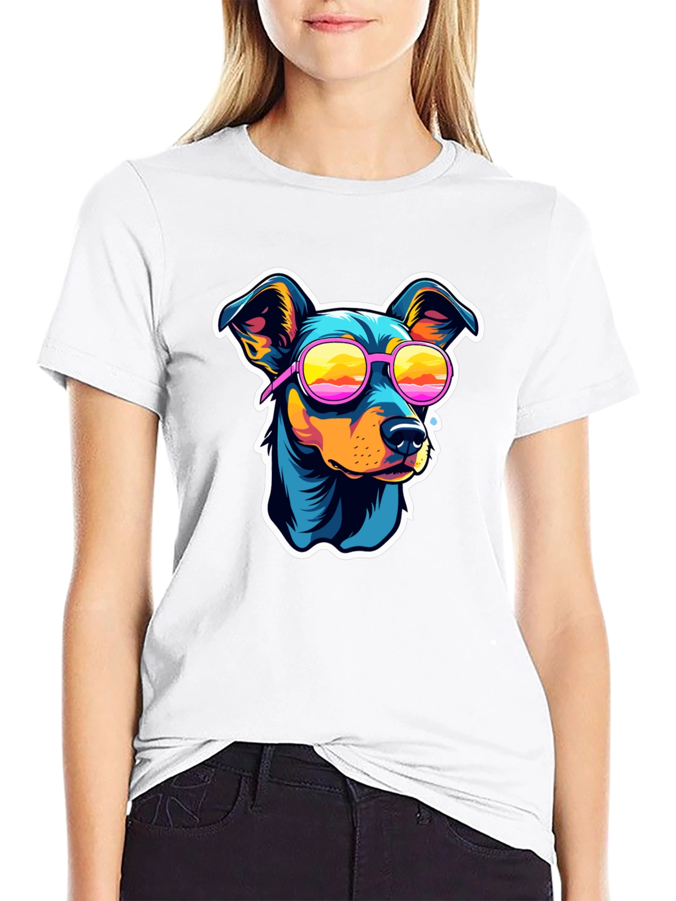 Black Cool Dog T-Shirt view 9