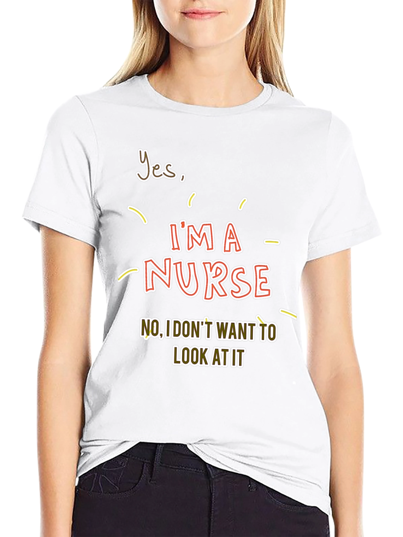 Funny Nurse T-Shirt - I'm a Nurse Graphic Tee - 9