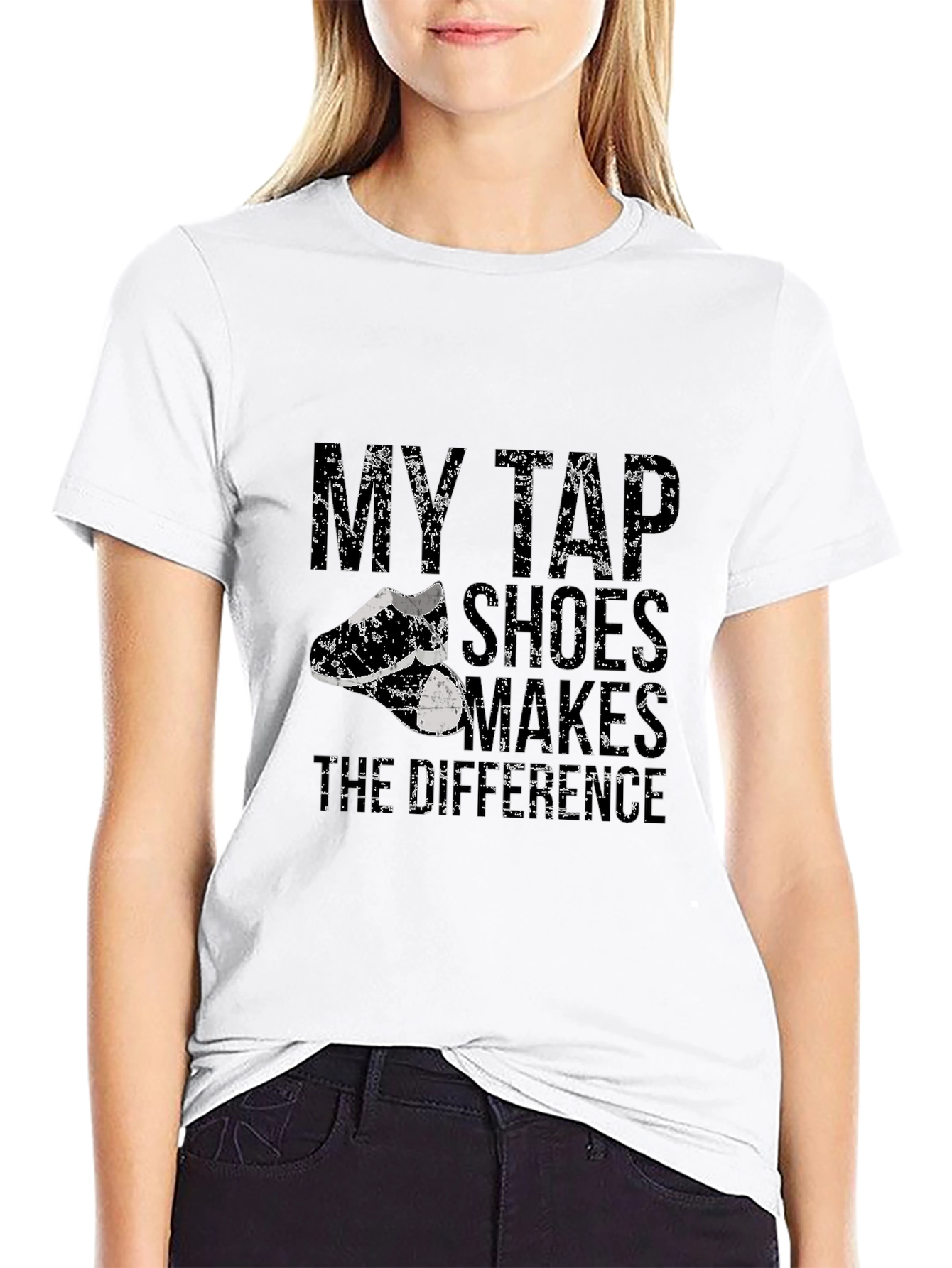 Black My Tap Shoes Makes the Difference Black T-Shirt view 9