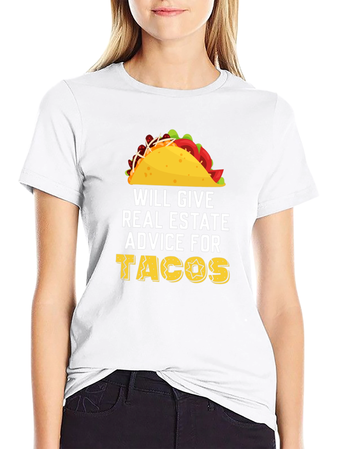 Black Will Give Real Estate Advice For Tacos T-Shirt view 9