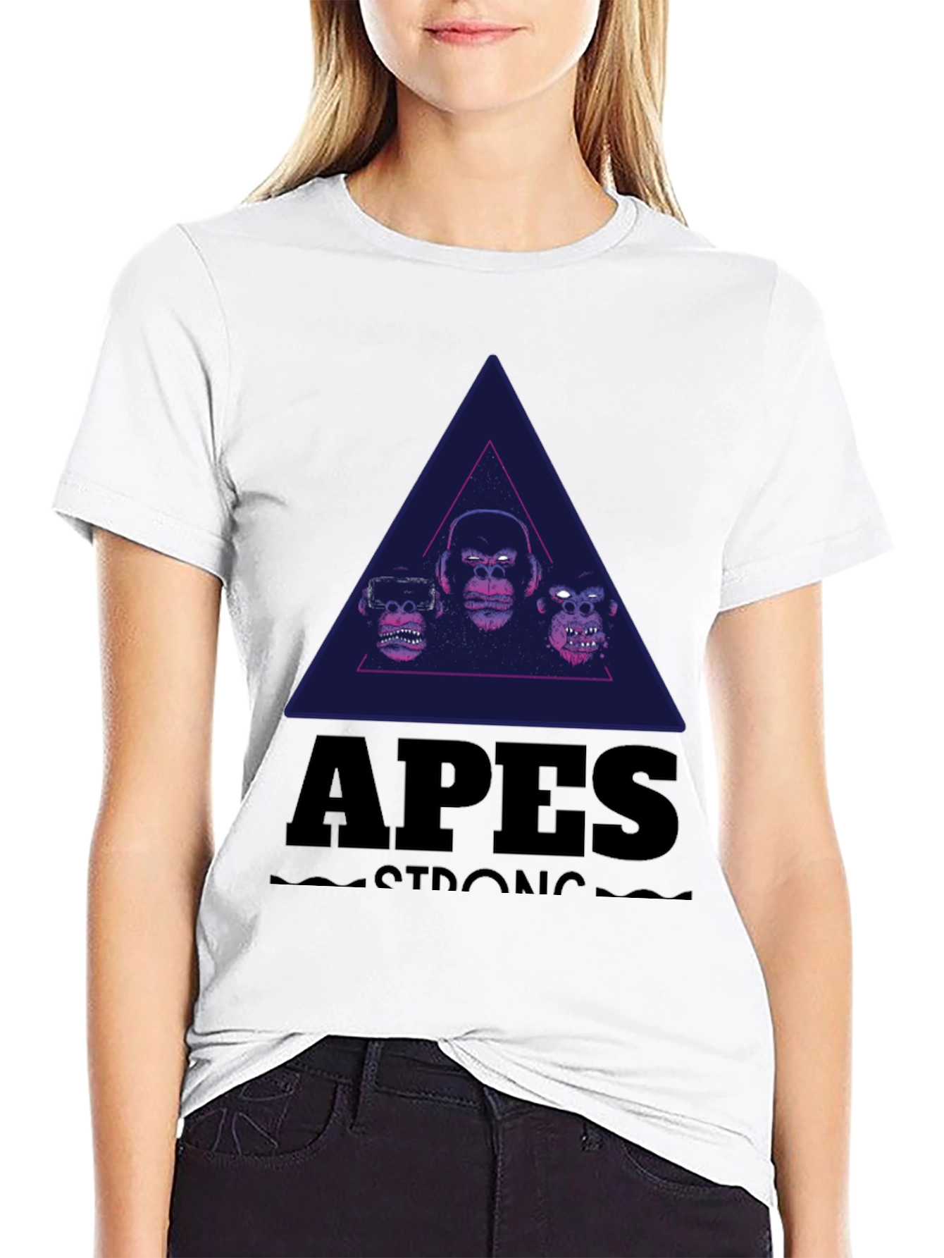 Black Apes Strong Graphic Tee - Black view 9